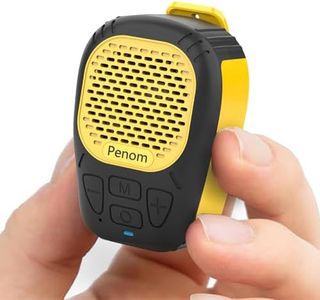 Penom Wearable Bluetooth Speaker, Water-Resistant Portable Speaker Bluetooth,Built in Mic for Hands-Free/Call, Suitable for Indoor & Outdoor Use （Update Version Yellow）