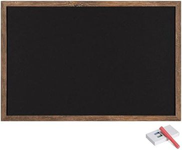 Navaris Framed Chalkboard for Wall - 16" x 24" MDF Frame Chalk Board for Walls - Kitchen Menu Kids Office Blackboard - Hang Horizontal or Vertical