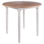 Winsome Sorella Dining Table, Natural/White