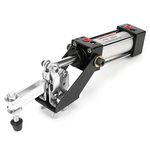 Pneumatic Clamp,Akozon Professional Cylinder Pneumatic Hold 300mm GH-12130 Use in Welding, Fixture, and Other Positions