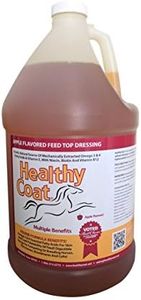 Healthy Coat Feed Supplement For Horses: Gallon. Skin, Coat, Body Condition, Performance, Allergies, Immune System, Hoof, Joint, Omega 3 & 6 Fatty Acids.