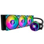 Cooler Master MasterLiquid PL360 Flux CPU Liquid Cooler - AIO Water Cooling System, 3 x 120mm Fans, 360mm Radiator, Addressable Gen 2 RGB Controller Included - AMD & Intel Compatible, 5-Year Warranty