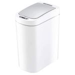 Ninestars AMZ-7-2 Motion Sensor Trashcan, 1.9 Gal, White