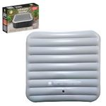 4 Person Square Inflatable Spa Cover 110 x 110cm for Hot Tubs up to 118cm – Energy Saving Hot Tub Lid with Foldable Protective Rain Overflow Cover, Insulated Thermal Square Bladder