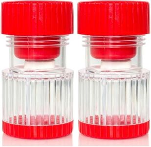 HealthSmart Pill Crusher and Grinder, Crushes Vitamins and Tablets, Holds Up to 2 Pills, with Ergonomic Grips, Red (Pack of 2)