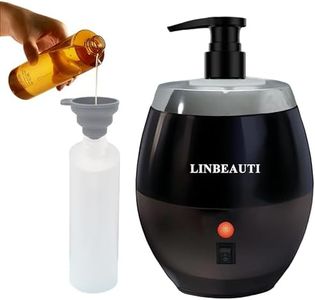 LINBEAUTI Riscaldatore per oli da massaggio con dispenser per riscaldare oli da massaggio, lozioni riscaldanti e gel doccia per casa, professionisti, saloni, spa (nero)
