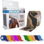 Titanium Sports Kinesiology Tape - 5m Roll of Elastic Water Resistant Tape for Support & Muscle Recovery - Quality Sports Tape