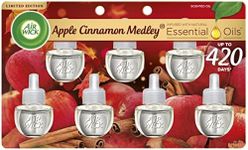 Air Wick Plug in Scented Oil Refill, 7ct, Apple Cinnamon Medley, Fall Scent, Essential Oils, Air Freshener