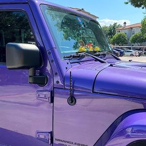Short Antenna fits 2007-2025 Jeep Wrangler Gladiator Mojave Sahara Rubicon JK JL JT Unlimited Sport S Willys 4xe Accessories, 8 Inch Jeep Car Stubby Replacement Antenna