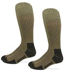 Realtree Mens Merino Wool Blend Non Binding Comfort Top Tall Boot Socks 2 Pair Pack, Tan, Shoe Size: 9-13