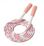 Soft Beaded Skipping Rope, Adjustable Tangle-Free Segmented Fitness Jump Rope for Men, Women, Children and Students 280cm