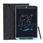 LCD Writing Tablet, 12 Inch Colorful Digital ewriter Electronic Graphics Tablet Portable Board Handwriting Drawing Tablet Pad for Kids Adults Home School Office (blue-12")