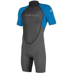 O'Neill Reactor 2 Kids Shorty Wetsuit 16 Graphite/Brite Blue (5045IS)