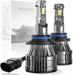 WAIXINGREN 9005 HB3 LED Headlight Bulb, 60W 33000 LM 500% Brightness 6500K for HB3 Headlight Bulb, Waterproof IP68 Halogen Replacement, Plug and Play (9005/HB3)