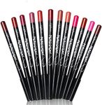 12 Colors Lipliner Pencil Set, Wate