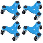 Caster Dolly 3 Wheel for Heavy Furniture Removal Moving PACK of FOUR SIL217