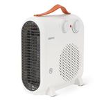 Geepas Portable Fan Heater | Low Running Cost with 2 Heat Settings 1000W/2000W & Overheat Protection | Energy Efficient Heater with Cool/Warm/Hot Wind Option for Office Home | White