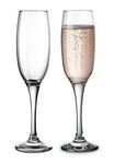 Cloudsell Crystal Red Wine Glass Non Lead Viola Champagne Flute (Clear, 200 ml) Set of 2