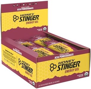 Honey Stinger Organic Energy Gel, Acai Pomegranate, Sports Nutrition, 1.1 Ounce (Pack of 24)