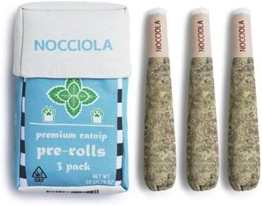 Nocciola 3 Pack Funny Catnip Toys for Cats, 100% North American Organic Catnip Filled, Kittens Teething Chew & Kicker Toys, Interactive Stress Relief Cat Toys for Indoor Cats, Red