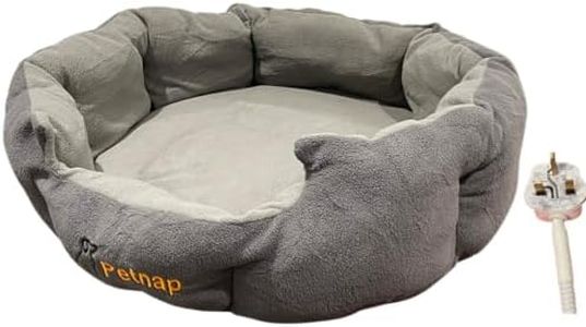 Petnap Heated Pet Bed Two Tone Grey Heated pet cat dog bed pet heat pad