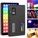 soonpho RGB Video Light Portable Panel Light for Photography Dimmable 3200-5600K Camera Light for DSLR Cameras Studio YouTube