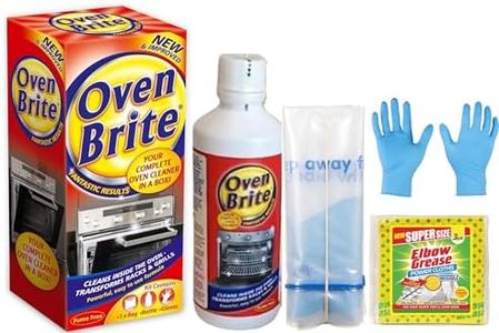 Oven Cleaner- Heavy Duty Oven Cleaning Kit - 500 ml Bottle – Bags for Rack and Gloves Included - Complete Oven Cleaner Set with 1 Pack Power Cleaning Cloth