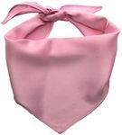 EechicSpace 1 Pack Pink Dog Plain Bandana for Medium Large Dogs