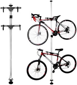 PRO BIKE TOOL Gravity Bike Rack - Aluminum Freestanding Rack - 2 Bike Stand - Easy Assembly and Adjustable Gravity Stand - Bicycle Holder Organizer for Garage - 5.9Hx72.4Lx11.8W Inch - Grey