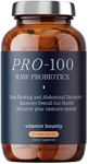 Vitamin Bounty Pro-100 Probiotic - 100 Billion CFUs, 13 Strains for Gut Health, Digestive Support, Immune System Boost, Gas & Bloat Relief - Delayed Release Capsules - 60 Count