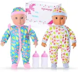 KOOKAMUNGA KIDS 18 Inch Baby Dolls - Two Gifts in One - Girl and Boy Baby Dolls - Brother and Sister Doll Set - Lifelike Soft Bodies Comes w/Toy Baby Bottles - 2 Seperate Giftable Boxes