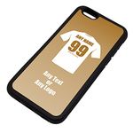 Personalised Gift - Swansea iPhone 6 / 6s Case (Black, Football Club Design Theme) - Any Name/Message on Your Unique - Apple TPU - The Jacks Swans