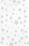 Babycurls Baby Changing Mat with Foam Raised Soft Edges for Babies from Birth Upwards Wipe Clean and Waterproof Nappy Change Pad 76 x 45cm (Stars)