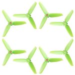 AFOIS 5328 Propellers for DJI FPV Drone Low Noise 3-Blades Props Quick-Release Upgrade Replacement Accessories (8pcs - 4CW 4CCW, Green)