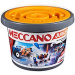 MECCANO Junior, 150-Piece Bucket STEAM Model Building Kit for Open-Ended Play, for Kids Aged 5 and Up