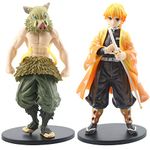 Ksopsdey 2 PCS Anime Collection Figurine Doll Toys,Demon Slayer Ornament,Demon Slayer Figure,Anime Ornament,Collectable Model Toy,Statuette,Home Office Decoration Cute Ornaments Figure Collection