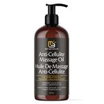 M3 Naturals Anti Cellulite Massage Oil Infused with Collagen and Stem Cell Help Tighten Tone Stretch Marks Cream Natural Skin Firming Cellulite Sore Muscle Moisturizing