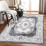 Tinyboy-hbq Area Rug Living Room Rugs Kitchen mats Rugs for Living Room Bedroom Luxury Imitation Cashmere Rug Modern Anti-Skid Carpet Floor Mats (Gray/White) (120 * 160cm(3.9 * 5.3ft))