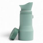 Whizzer - Discreet & Compact Travel Toilet Seen on Dragons Den | Portable & Leak Proof Silicone Pee Bottle - Festival Essentials Camping Toilet | 500ml Capacity | Green