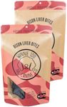 Winnie Lou Jerky Organic Jerky Dog Treats Made in The USA – Human Grade Dog Treats – Dog Jerky Treats – All Natural Dog Treats – Healthy Dog Treats (Bison Liver Bites) - 2 Pack