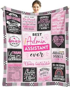 Administrative Assistant Gifts for Women, Administrative Professional Day Gifts, Admin Assistant Appreciation Gift for Women, Chaos Coordinator Gifts for Admin Assistants Throw Blankets 60" x 50"
