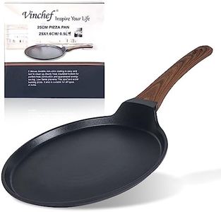 Vinchef Nonstick Crepe Pan, 10inch Skillet Pan for Dosa Tawa Omelette Tortillas Crispy Pancake, Griddle Pancake Pan, PFOA FREE and Induction Compatible