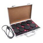 Hot Stones Massage Set, 18Pcs Hot Stones with Heater Kit Hot Stones for Massage Bain stone Massage Stones Rocks for Professional or Home spa, Relaxing, Healing, Pain Relief