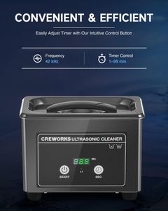 CREWORKS 10L Ultrasonic Cleaner – Stainless Steel Professional Cleaning Machine