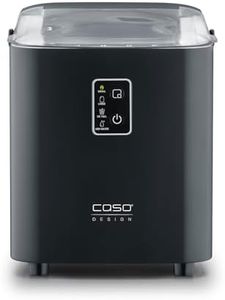 CASO Design IceChef, Compact Ice Cube Maker, Counter-Top Ice Machine For Home and Kitchen, 1L Water Tank, Ice in Just 6 Minutes, 12kg of Ice in 24 Hours, 2 Sizes, Self-Cleaning Ice Cube Maker Machine