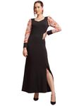 Sheetal Associates Women's Casual Full Sleeve Maxi Bodycon Dress