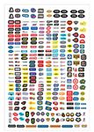 RC Car Truck - Racing Sponsor Decals - 290pc Set - for - 1/10 Scale Crawler Short Course sct no prep Drag