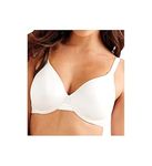 Bali One Smooth U Underwire Bra, Smoothing Shapewear Bra, Concealing Full-Coverage Bra with Front-to-Back Smoothing, White, 38C