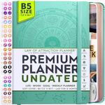 Life Planner - Undated Deluxe Weekly, Monthly Planner, a 12 Month Journey to Increase Productivity | Life Organizer, Gratitude Journal, Agenda Planner, To Do List, Gift Box & Stickers - Start Anytime