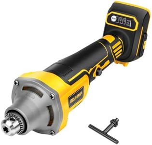 800W Cordless Die Grinder 1/4" for Dewalt 20V MAX Battery (No Battery), 4 Variable Speed 25000 RPM Brushless Braking Die Grinder for Metal/Wood Grinding, Cutting, Polishing, Deburring